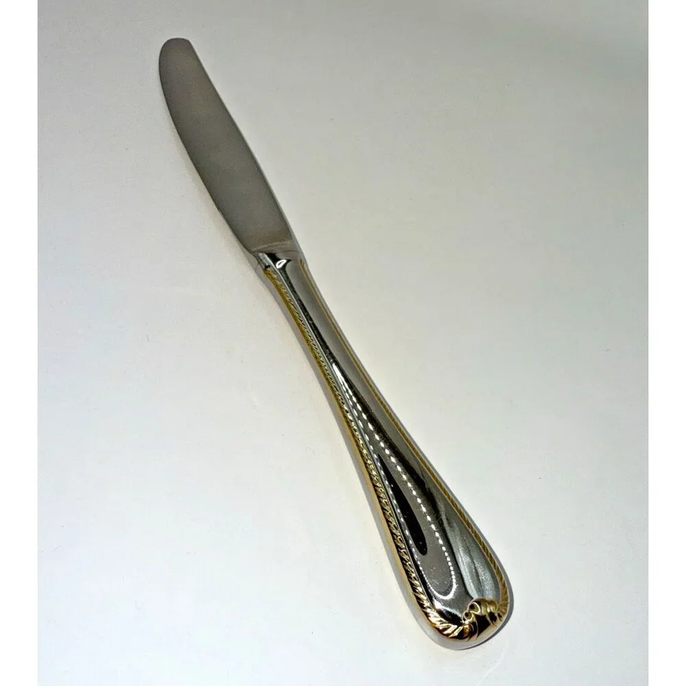 Gorham Golden Ribbon Modern Hollow Stainless Knife Glossy 9*1/8